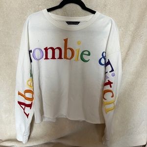 Rainbow Abercrombie logo sweatshirt